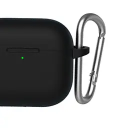 Чохол Blueo Liquid Silicone Case + Carbine для Apple AirPods 3 Black [64692] - мініатюра 3