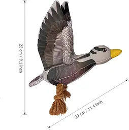М'яка іграшка для собак Wild Goose Rope Squeaker - мініатюра 5