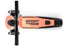 Самокат Scoot and Ride Highwaykick-5 з колесами що світяться персиковий (SR-190117-PEACH) - мініатюра 2