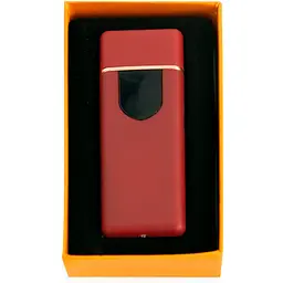 Електрозапальничка USB ZGP ABS Червона сенсорна запальничка електрична спіральна електрозальничка