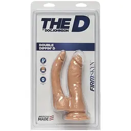 Подвійний фалоімітатор Doc Johnson The D - Double Dippin - мініатюра 2