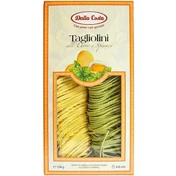 Макарони Dalla Costa Tagliolini з яйцем і шпинатом 250 г (8016419158005)