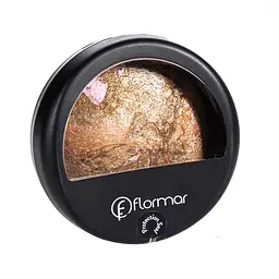 Пудра для обличчя запечена Flormar Baked Terracota Powder №25 Marble pink cold Золотисто-рожева