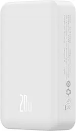 Портативний акумулятор Baseus Magnetic Mini Wireless Fast Charge 20W 20000mAh white (PPCX150002) - мініатюра 4