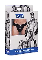 Труси чоловічі Tom of Finland Leather Jock Strap, M/L (чорний) - мініатюра 4