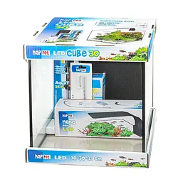Акваріумний комплект LED Cube 30 Black (чорний), 28л, 30x30x33см - мініатюра 4