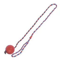 Flamingo Ball With Rope фламинго іграшка для собак м'яч з литої гуми на мотузці 7 см