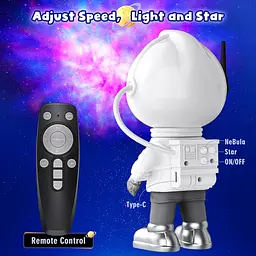 Проектор галактики астронавта Star Light Space Buddy Starry Projection Night Lights Ceiling Spacebuddy - мініатюра 4