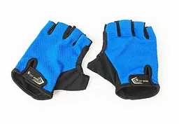 Велорукавиці West Biking з короткими пальцями ХL Black-Blue (G0001093) - мініатюра 3