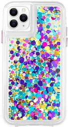 Чохол протиударний з плаваючими блискітками Case-Mate Waterfall CM039420 для iPhone 11 Pro Max/XS Max (6.5") Confetti