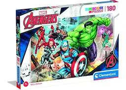 Пазл Clementoni SuperСolor: Месники рвуться в бій, Marvel (SuperСolor - Marvel Avengers Puzzle - 180 pcs.), 180 ел. (29295)