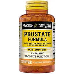 Здоров'я простати Mason Natural Prostate Formula 30 гелевих капсул
