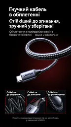 Док-станція USB-C UGREEN Revodok CM818 6 в 1 DisplayPort 1.4 4K 60 Гц 2K 120 Гц 1080p 144 Гц потрібен USB-C з DisplayPort Alt Mode режими HDR і VRR потребують підтримки джерелом кабелем та дисплеєм 2 USB-A та 2 USB-C для даних USB 3.2 Gen 2 до 10 Гбіт/с вхід USB-C PD 3.0 до 100 Вт наскрізне заряджання потребує зарядного пристрою PD і кабелю USB-C ↔ USB-C дублювання/розширення Windows macOS Linux кабель в обплетенні 0,3 м космічний сірий (75244) - мініатюра 11
