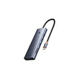 Концентратор Baseus USB-C 10-in-1 HDMI 4K60Hz + VGA + 3xUSB 3.0 + PD + RJ45 1000Mbps + SD/TF + 3.5mm gray (B0005280C811-00) - мініатюра 1
