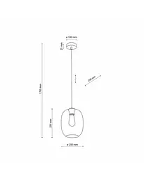 Підвісний світильник TK Lighting 5971 Elio E27 1x15W IP20 Bk - мініатюра 2