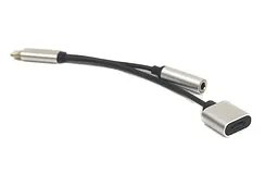 Кабель-перехідник PowerPlant Lightning 2 в 1, Audio 3.5 мм - Lightning