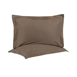 Наволочки сатин Lotus Home - Dakota Modern кавовий 50x70+5 (2 од)