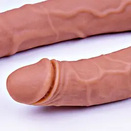 Двосторонній фалоімітатор I’MCUM Double Trouble Тілесний (7970379617694) - мініатюра 3