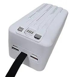 Універсальна мобільна батарея - зовнішній акумулятор Aspor A319W 50000 mAh 22.5 Вт білий - мініатюра 3
