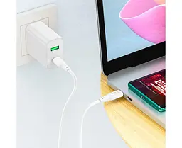 Кабель USB Hoco X93 Force fast charging 240W Type-C to Type-C 1 м White - мініатюра 5