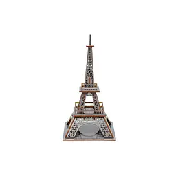 Дерев'яний 3D конструктор Ейфелева вежа PuzzleOk Puz-00925 58 деталей  - мініатюра 2
