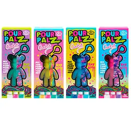 Набір для творчості ToyMonster Pour Palz Флюїд Арт Брелок Ведмедик S4 В'язані дива в асортименті (FC-G0002)
