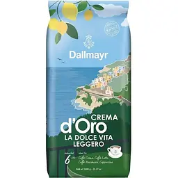 Кава в зернах Dallmayr Crema d'Oro La Dolce Vita Leggero 1 кг