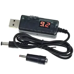 Кабель для роутера USB 5V to DC 9V-12V 3.5/5.5×2.1 для підключення до PowerBank