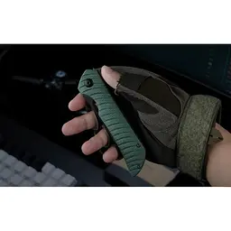 Ніж складаний Ruike (P122-MG) зелений - чорне лезо - мініатюра 10