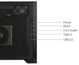 Корпус ALmordor Sharky 170I ITX Black (ALS170IBK) Без БП - мініатюра 8