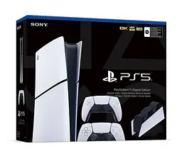 Ігрова консоль Sony PlayStation 5 Slim Digital Edition + DualSense White + Charging Station - мініатюра 7