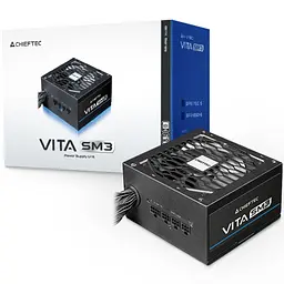 БЖ 650W Chieftec VITA SM3 BPX-650-C ATX 3.1 120mm, 80+ Bronze, Semi modular, Retail - мініатюра 8