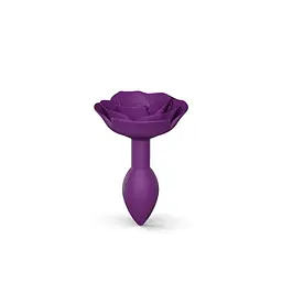 Анальна пробка Love To Love Open Roses S, 8х3 см, фіолетова