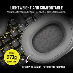 Ігрові навушники Corsair HS55 Surround White (CA-9011266) [75608] - мініатюра 9