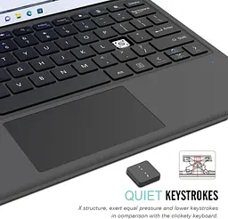 Bluetooth-клавіатура-чохол для Surface Pro 13" з тачпадом - мініатюра 2