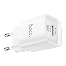 МЗП Hoco C147A PD20W+QC3.0 (1USB-A/1C) White - мініатюра 5