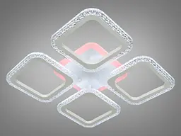 Стельова LED-люстра Diasha AS8170/4WH, квадрати, 55 W, пульт ДК - мініатюра 4