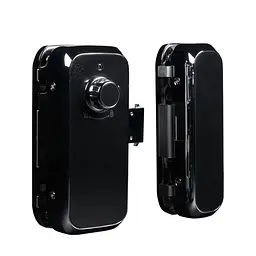 Замок біометричний автономний на скляні двері Trinix TRL-3306BTG з Bluetooth, зчитувачем відбитків пальців і карт Mifare (65-00041) - мініатюра 2