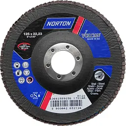 Круг пелюстковий шліфувальний Norton Vulcan P120 електрокорунд 125 x 22 мм (70V855)