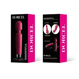 Мінівібромасажер Dorcel Wand Wanderful Magenta потужний, водонепроникний - мініатюра 3