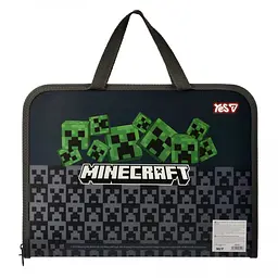 Папка - портфель Yes FC на блискавці з тканинними ручками Minecraft.Creepers (492355) - мініатюра 4
