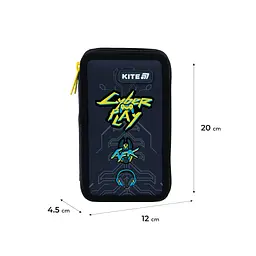 Пенал Kite 623 Cyber, 2 відділення (K25-623-4) - мініатюра 6