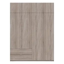 Розпашна Шафа для одягу Doros Лукас Дуб Сонома 180х50х240 (80737731) - мініатюра 4