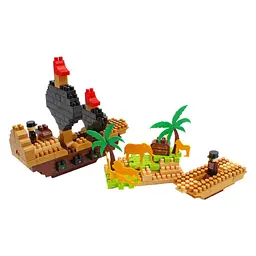 Дитячий розвиваючий конструктор ТехноК Pirate island 2642TXK 170 деталей - мініатюра 4