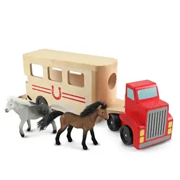Ігровий набір Melissa&Doug автомобіль-причіп для коней (MD14097) - мініатюра 1