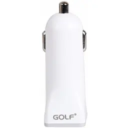 Автомобільний зарядний пристрій GOLF GF-C1 Car charger + Micro cable 1USB 1A White - мініатюра 2