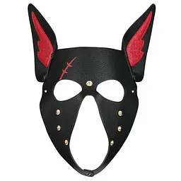 БДСМ-маска Lovetoy Rebellion Reign Scarred Alpha Pup Mask собаки