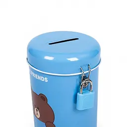 Скарбничка Yes Line Friends металева блакитна (708941) - мініатюра 2