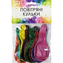 Набір латексних кульок Party Хата 1111-5646 10 шт Різнокольоровий shop (4823118900699)