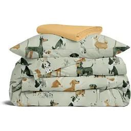 Комплект постільної білизни Cosas Happy dogs CS1 Підлітковий оливковий (HappyDogs_El80-11Honey_155)